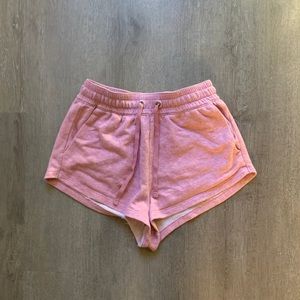 Pink comfy booty sleep shorts